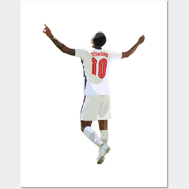 Raheem Sterling Wall Art by Webbed Toe Design's